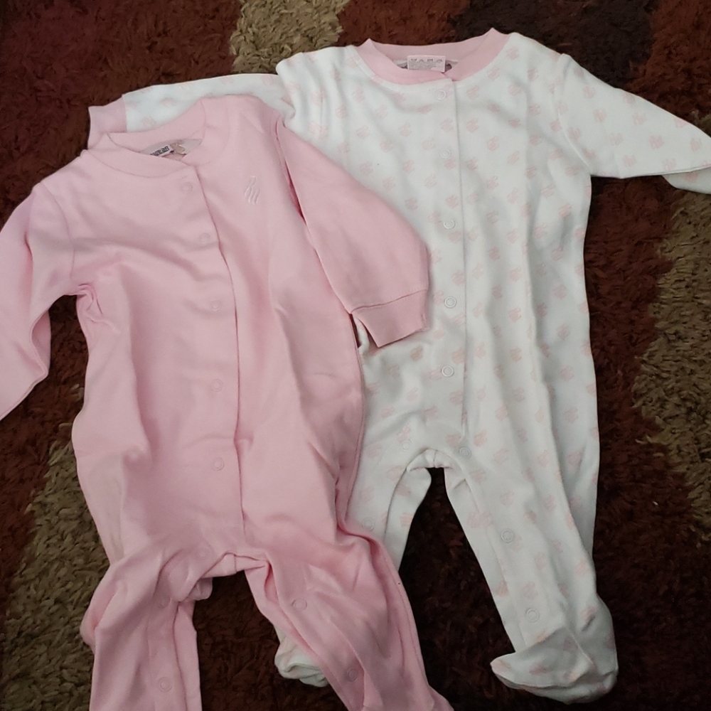 Infant girls sleepers 0-6 months